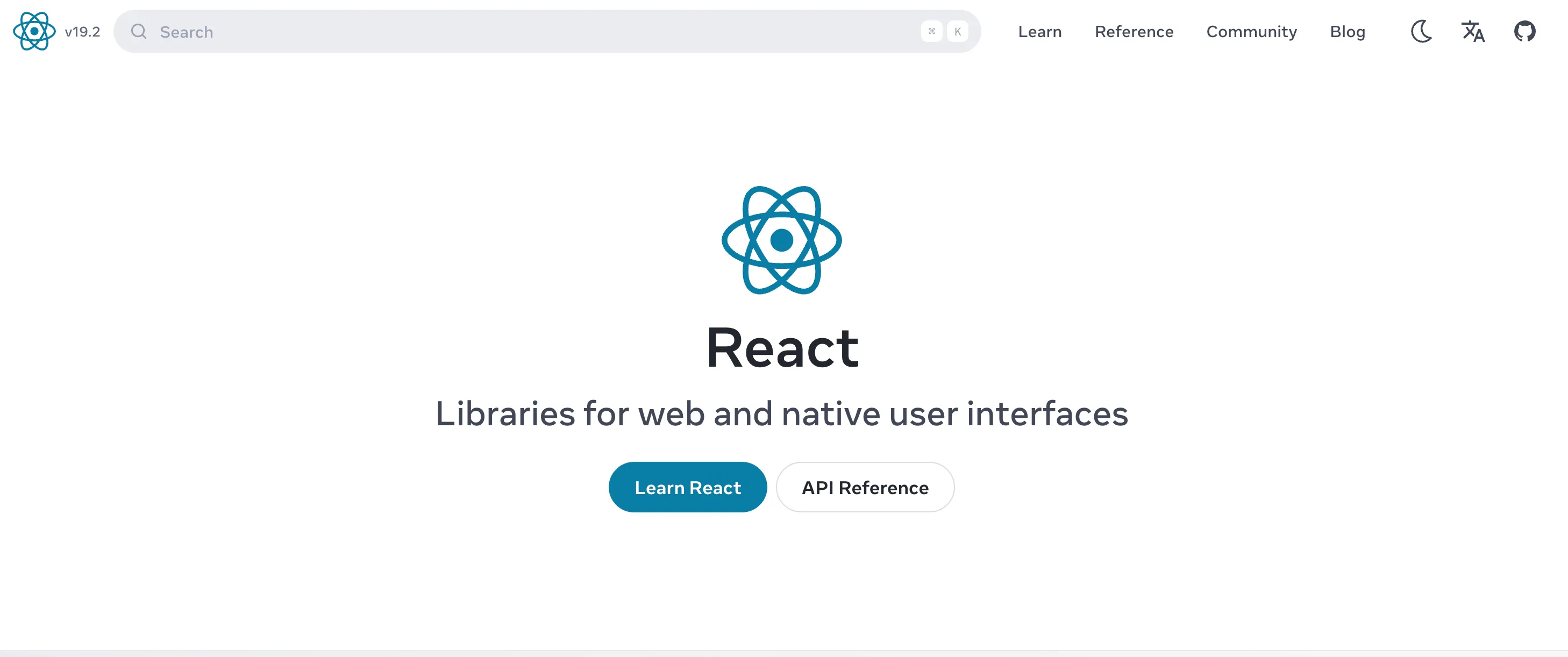 reactのダウンロード画面
