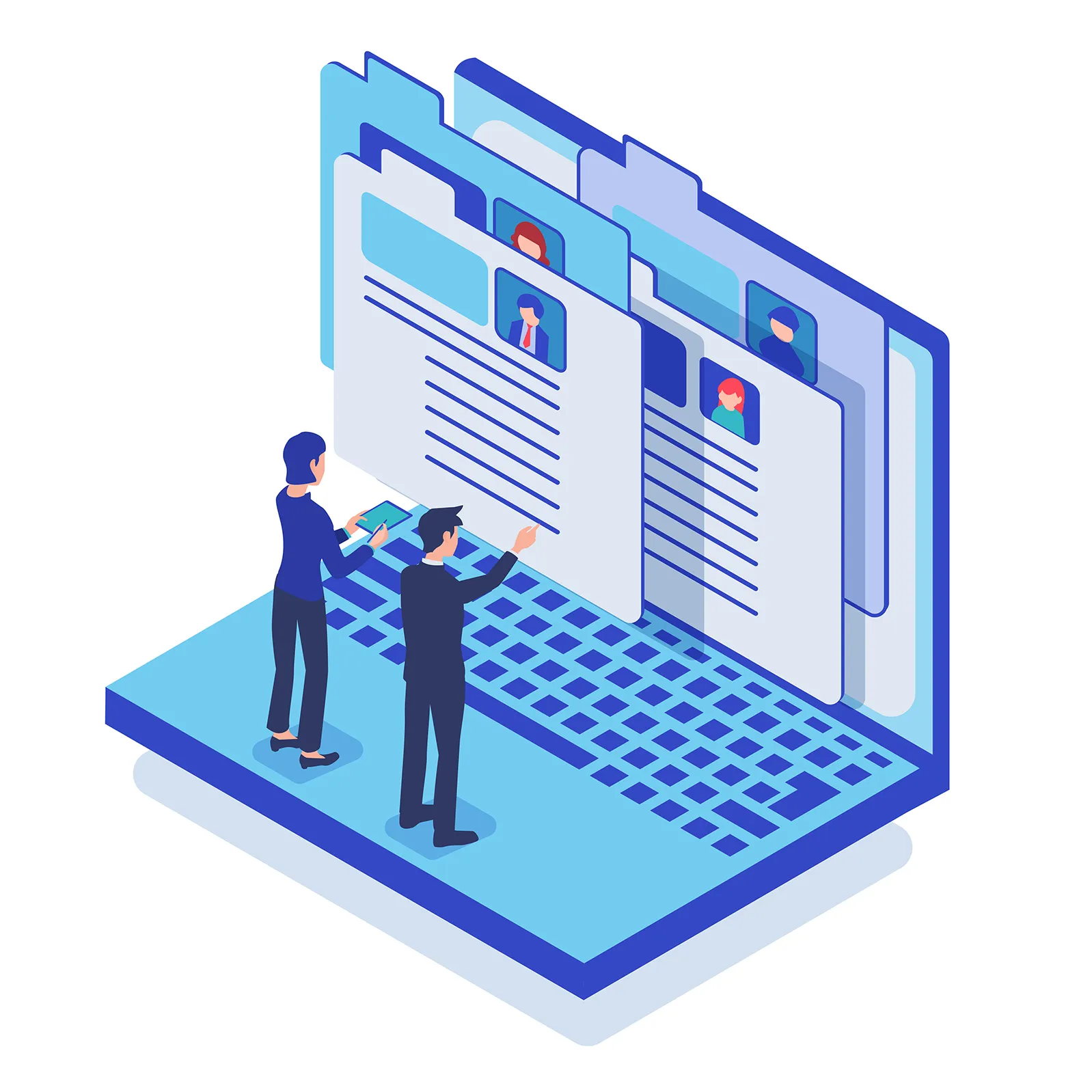 エントリーシートのイラスト画像