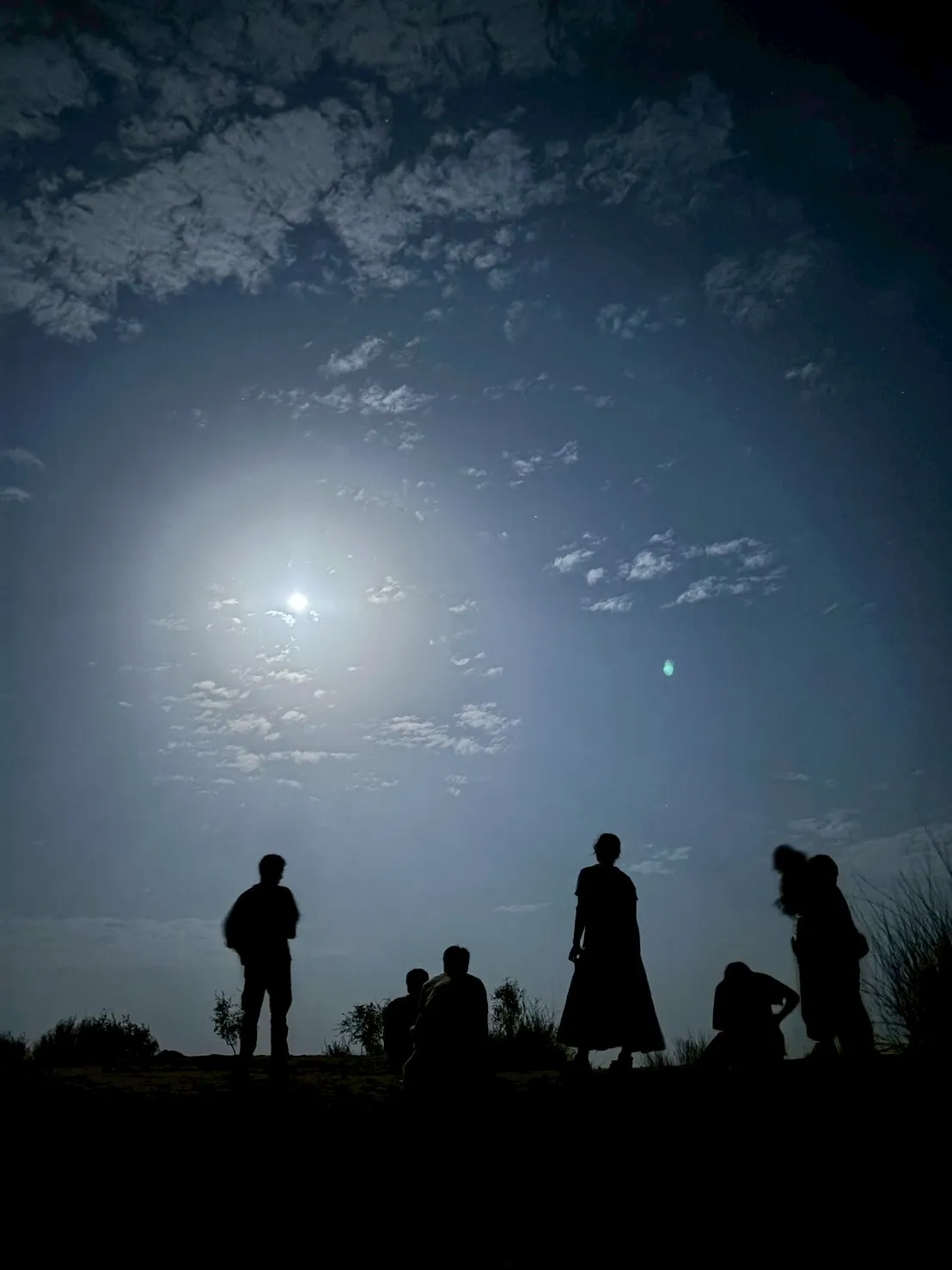 インドの砂漠の夜