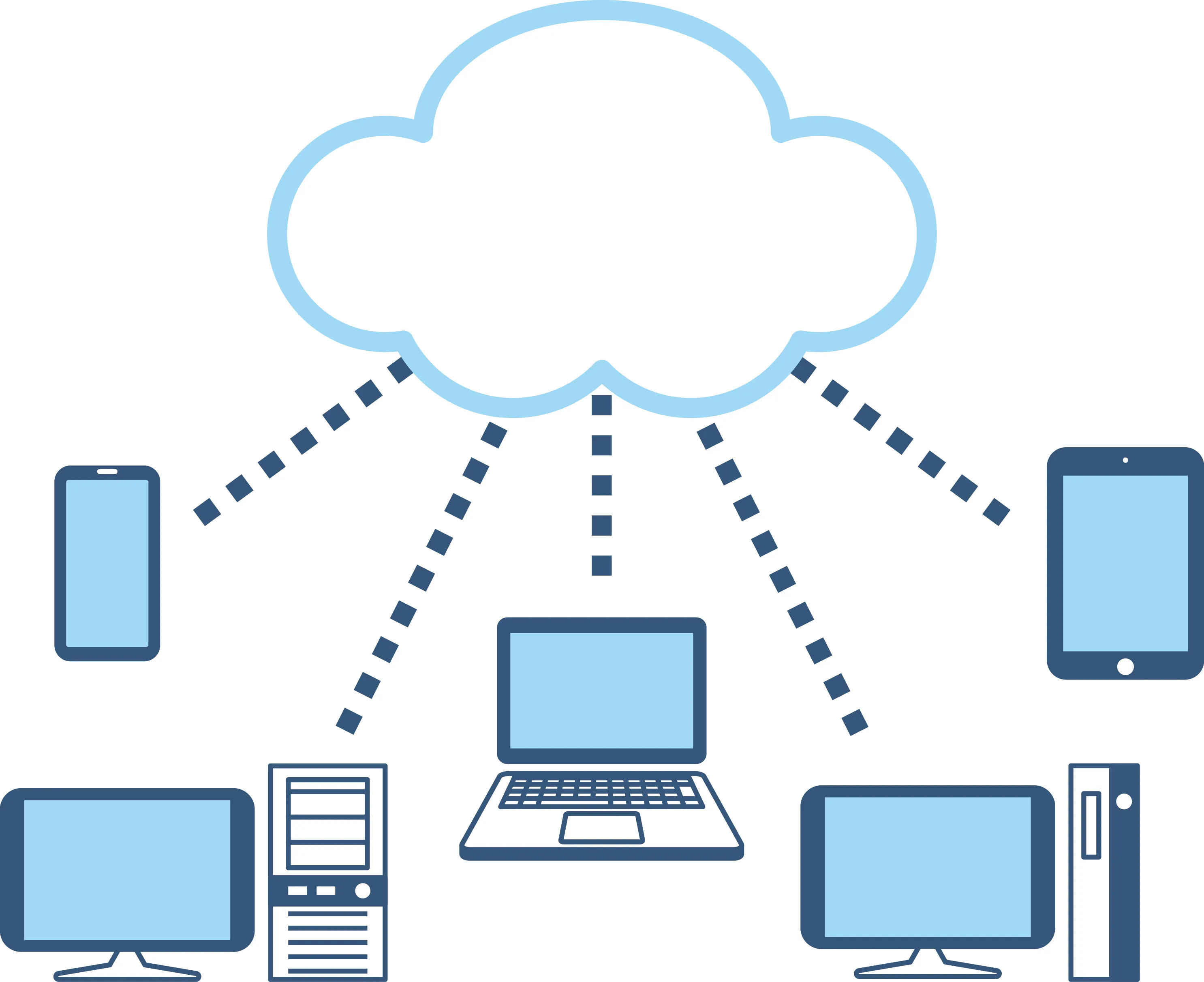クライアントを説明したイラスト画像