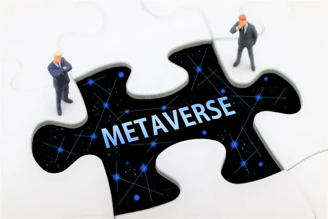 メタバースを表したイラスト画像