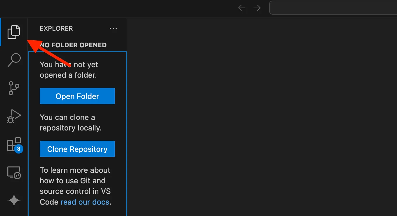VSCodeでフォルダの作成方法を説明した画像