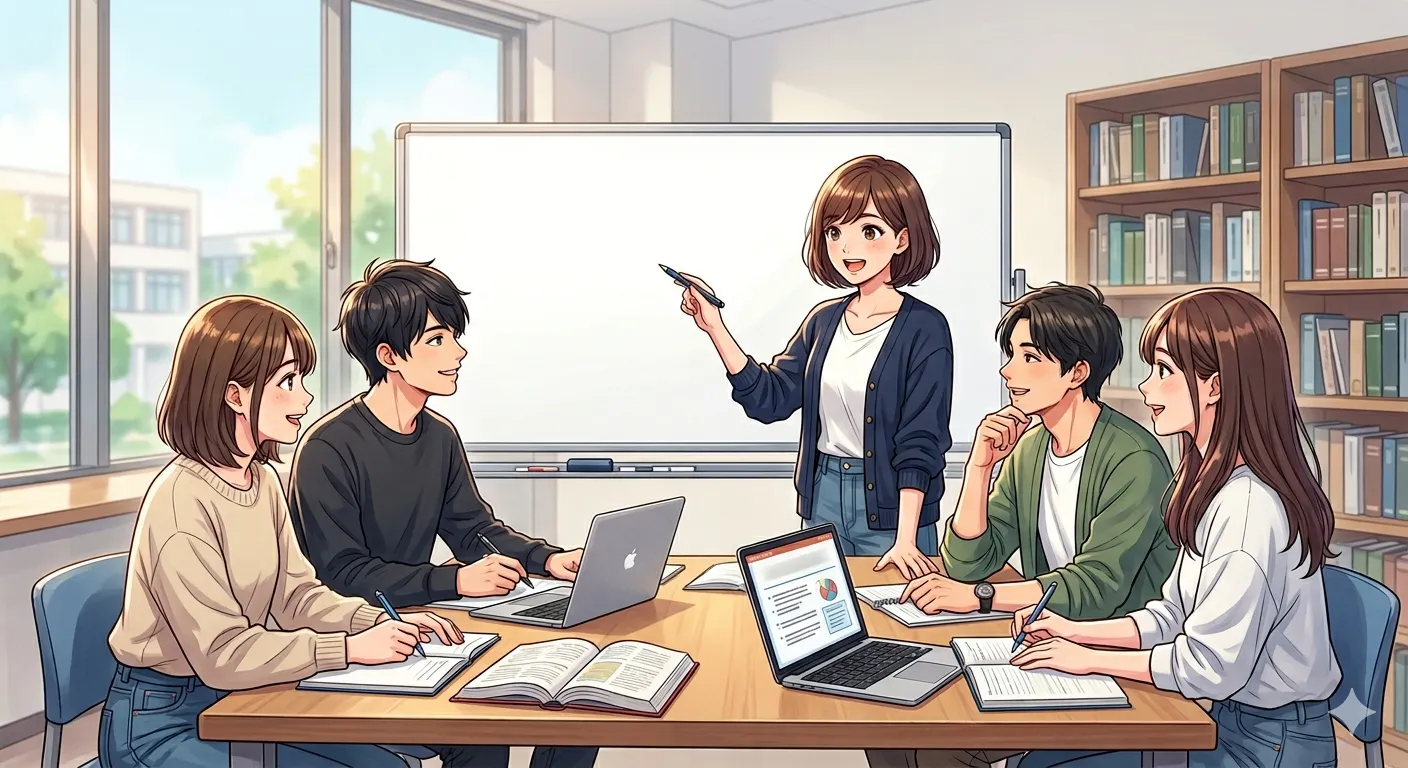 ゼミの雰囲気を表した画像