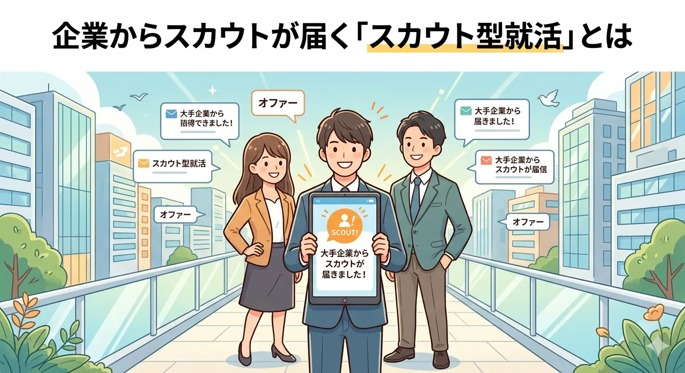 逆求人を示したイラスト