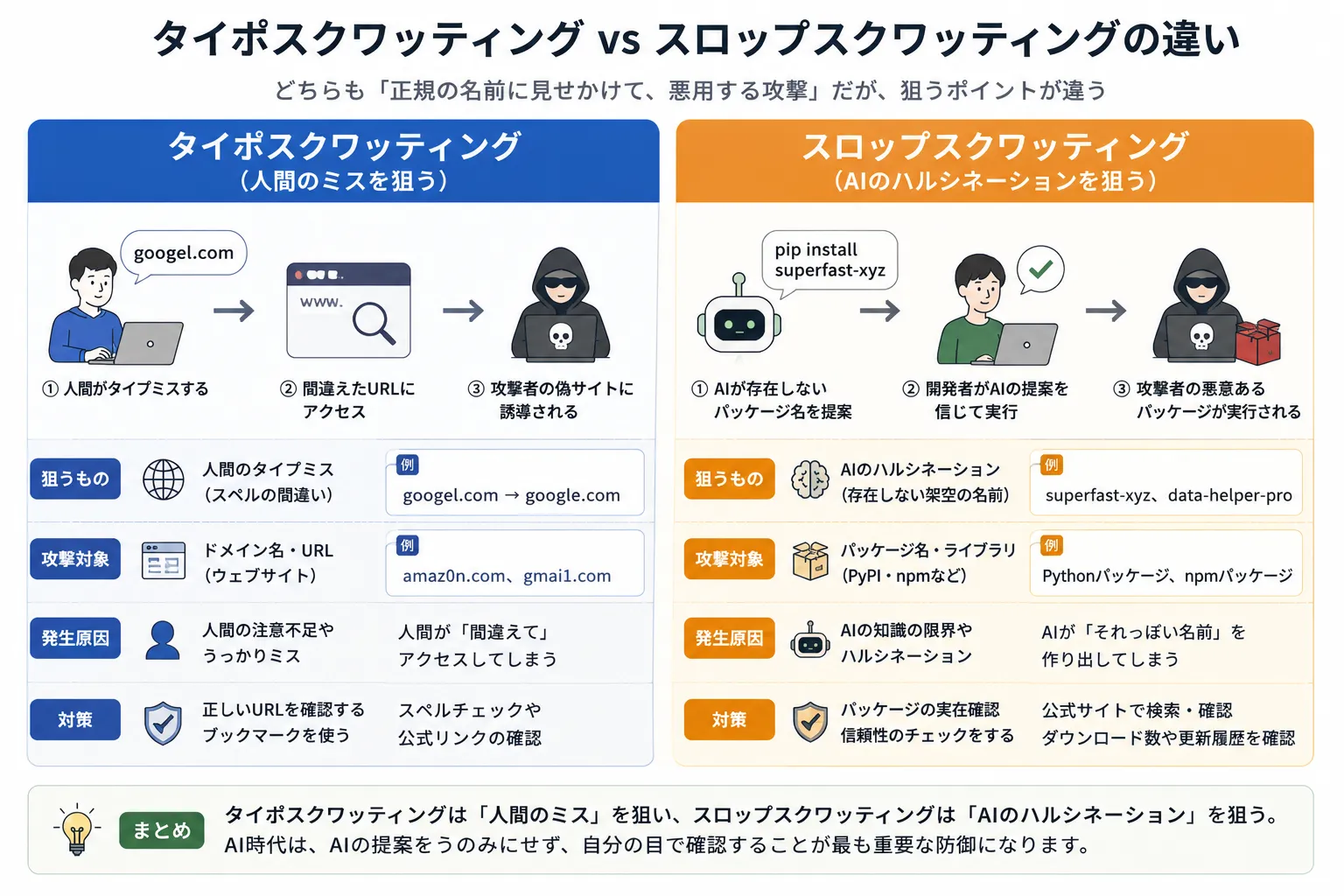 スロップスクワッティングを説明した画像